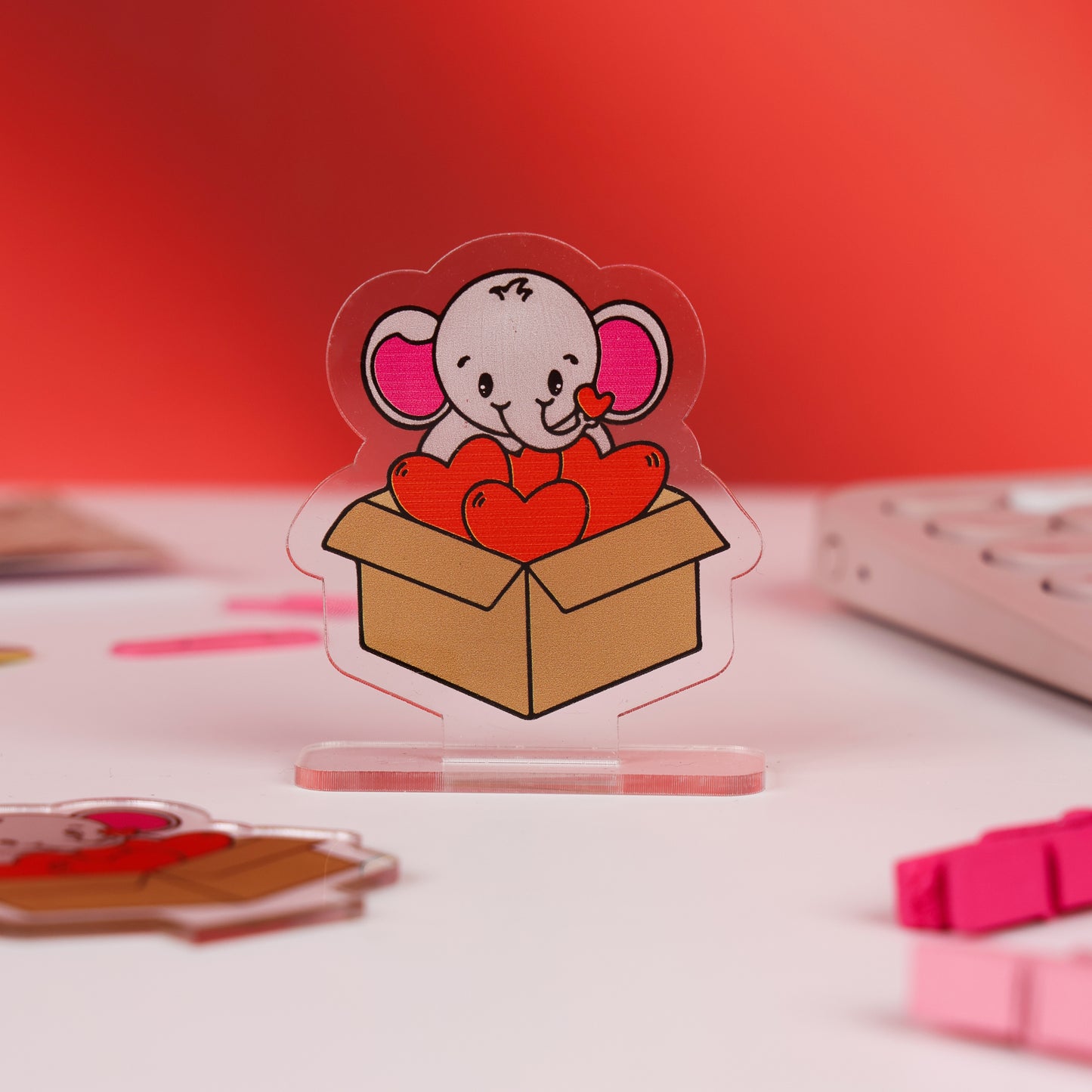 Box of Hearts Acrylic Standee