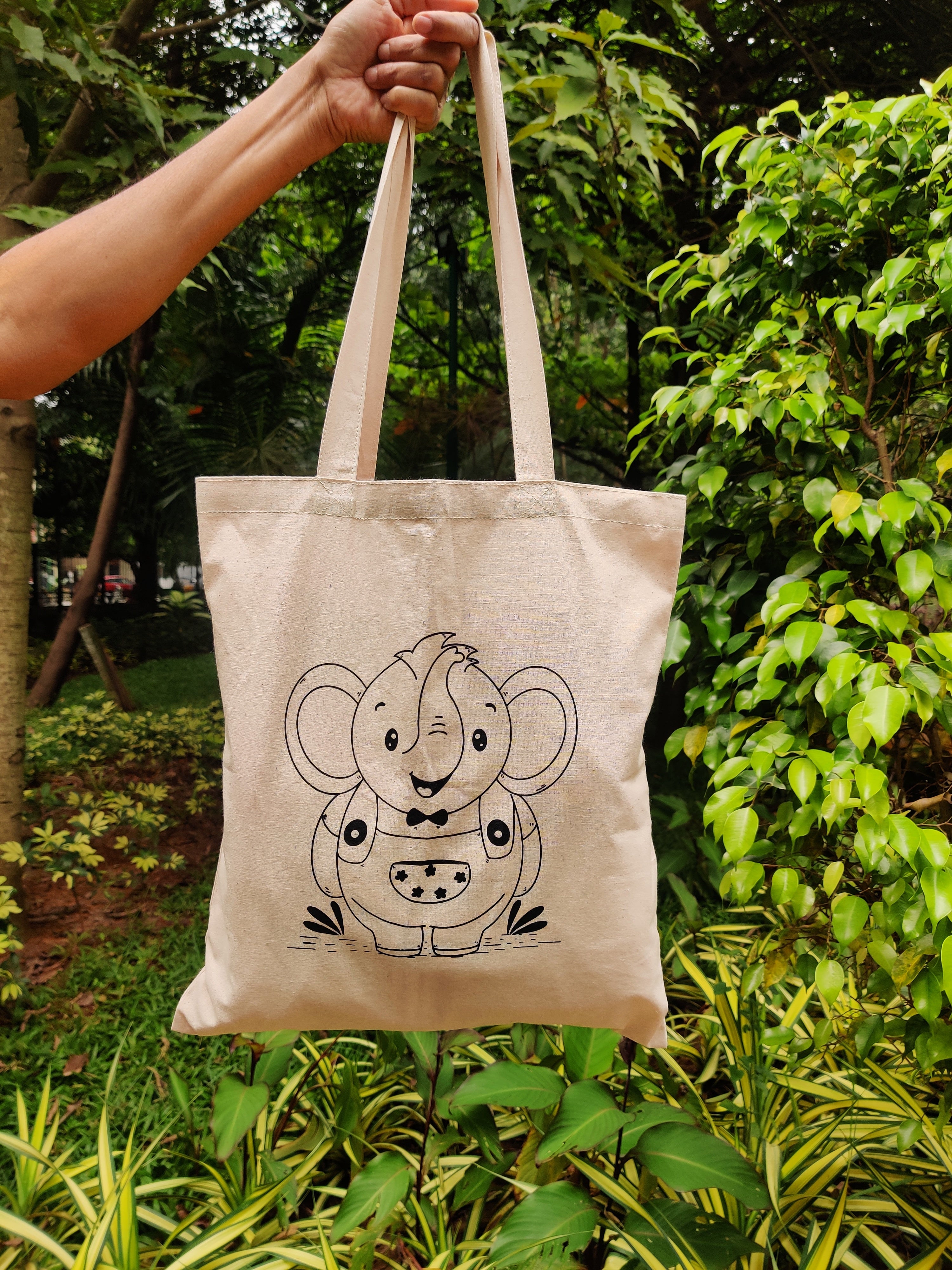 Elephant cheap tote bag